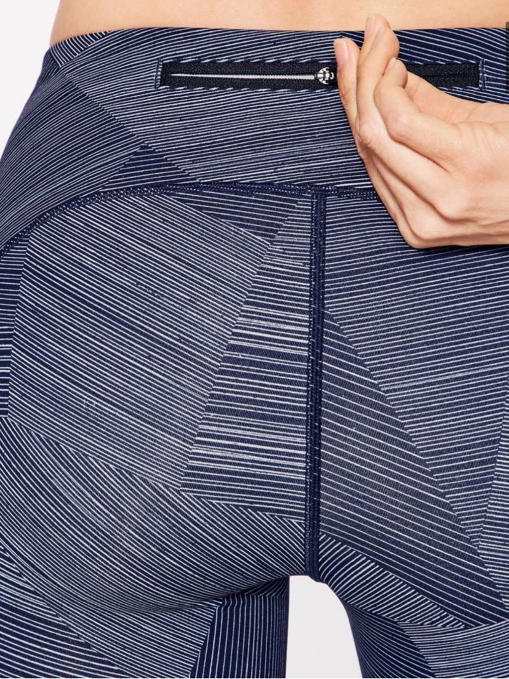 lululemon athletica Navy Geometric Cropped Leggings - Picture 5 of 11